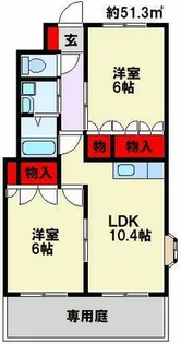 こもれび【201号室】の間取り