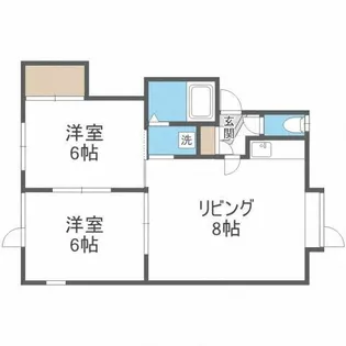 フォーサイト新琴似【2階】の間取り