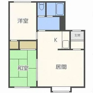 クレストール大沼【1階】の間取り