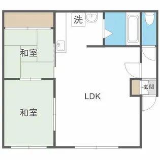 三和興産マンション【2階】の間取り