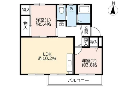UR鶴山台【0270402号室】の間取り