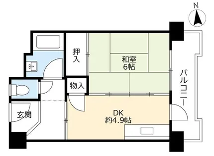 UR花山東【0260202号室】の間取り
