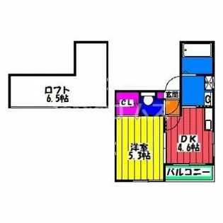 トルナーレ美野島【2階】の間取り