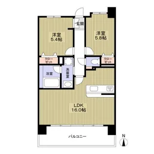 トレス・アコルデ【11階】の間取り