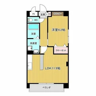 シュティーク 八社【1階】の間取り