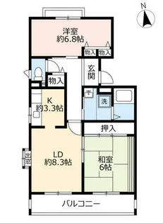 URフレール宝塚御殿山【0070206号室】の間取り