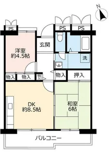 UR奈良青山一丁目【0050202号室】の間取り