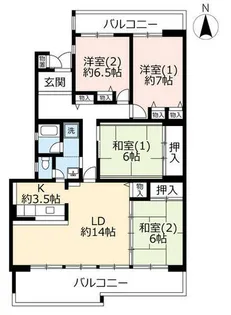 UR高の原駅西【0230502号室】の間取り