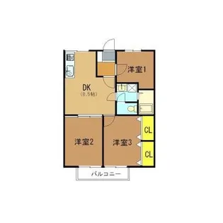 エステートピア泉北【102号室】の間取り