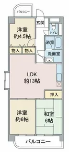エレガンスマインⅢ【303号室】の間取り