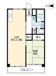 UR尾上【0011417号室】の間取り