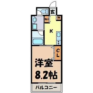 GRAND STAGE今池【3階】の間取り