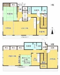 リアライズ金山【7階】の間取り