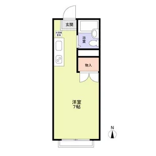 エステートピア矢尾【105号室】の間取り