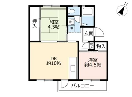 UR落合【3100402号室】の間取り