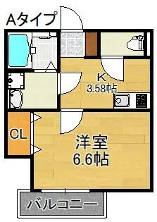 F+style住之江【1階】の間取り