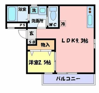ルミエール神屋町【3階】の間取り