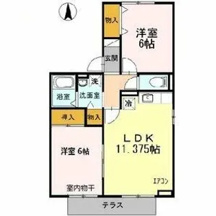 サンライズしば【1階】の間取り