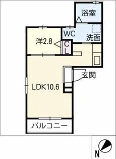 alivio【3階】の間取り