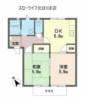 プリムローズ【A102号室】の間取り