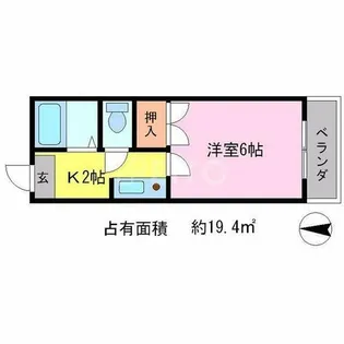 マーキュリー北白川【2階】の間取り