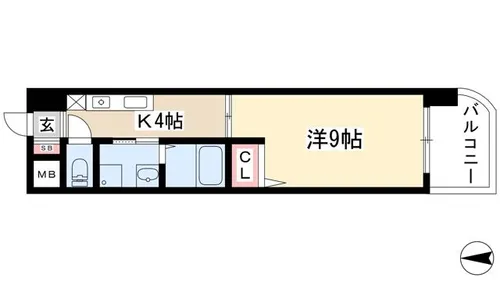 エクセルシオール栄【0705号室】の間取り