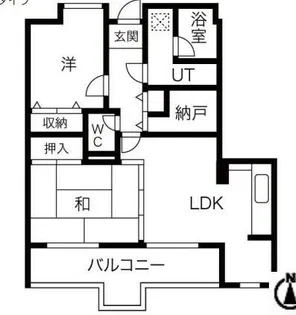 ドール辻井【4階】の間取り