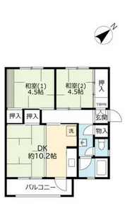 UR金剛【3130307号室】の間取り