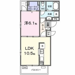 ポルチュラーカ【3階】の間取り