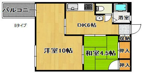 メゾン・アサ【4階】の間取り