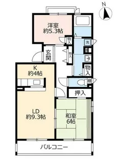 URフレール宝塚御殿山【0070101号室】の間取り