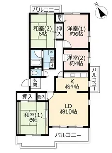UR泉北城山台二丁【0120202号室】の間取り