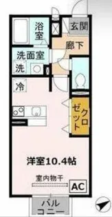 メゾンドアヴニール星ヶ丘【2階】の間取り