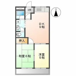 メゾン栄【1階】の間取り