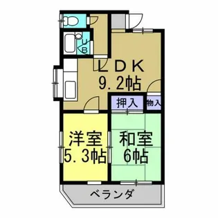 アネックス山方【202号室】の間取り