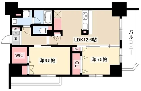 アヴァンセテラス瑞穂通【11階】の間取り