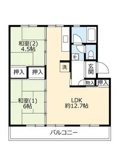 UR金剛【3300404号室】の間取り