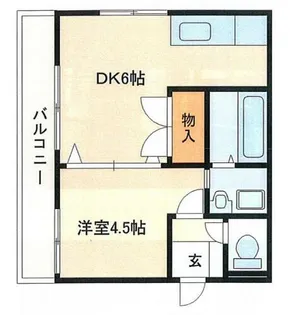 オリエンタル小倉南 壱番館【102号室】の間取り