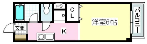 ローズコテージ弐番館【305号室】の間取り