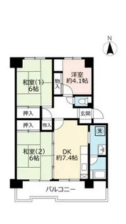 URポートアイランド【0530502号室】の間取り