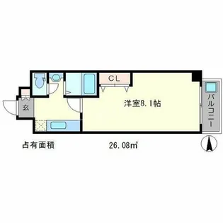 アルファープライズV【4階】の間取り