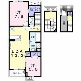 ベル熊之庄【3階】の間取り