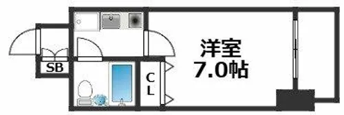 エスリード森ノ宮第2【8階】の間取り