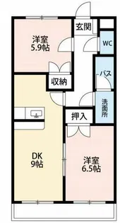 グローリアス竜美ヶ丘【1階】の間取り