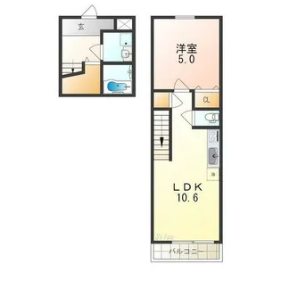 フジパレス スリーハーブズ東三国ヶ丘【2階】の間取り