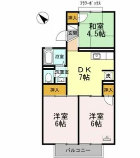 エミネントセジュール A棟【1階】の間取り