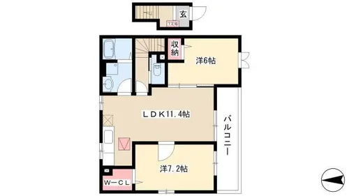 奏【2階】の間取り