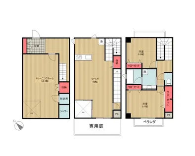 密柑山レジデンス【A号室】の間取り