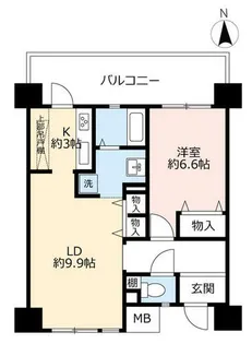 UR南船場【0000509号室】の間取り