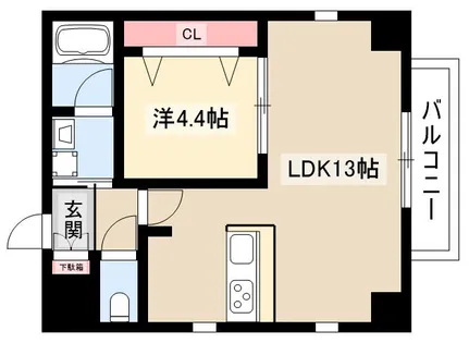 ベルルージュ中村公園【6階】の間取り